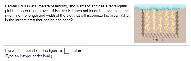 3.1 Q18 Find the length and width of the plot that will maximize the area. What is-example-1