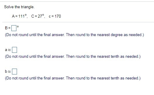 Q7 Q2.) Solve the triangle.-example-1