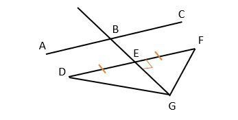 AC ∥ DF, m∠F = 40° What is the m∠FEG? What is the m∠EGF? What is the m∠D? What is-example-1