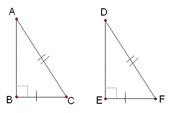 Which reason explains the congruency of these two triangles? A)AAA B)HL C)SAS D)SSS-example-1