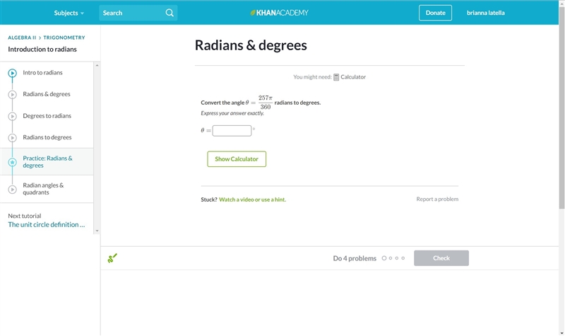 Plz help ASAP Radians-example-1