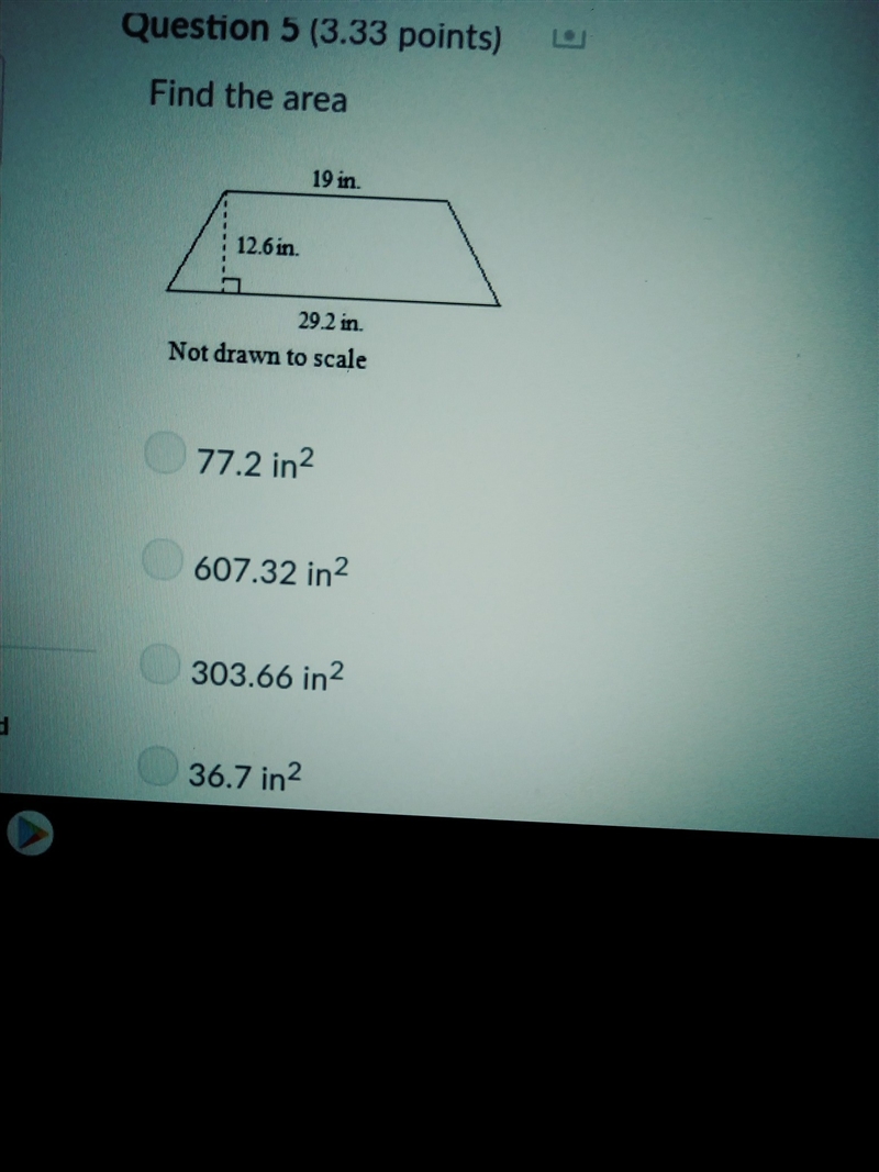 Q # 5 please find the area-example-1