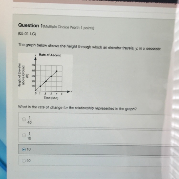 PLEASE ANSWER ASAP, The graph below shows the height through which an elevator travels-example-1