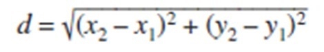 Use the distance formula to find the length of the line with endpoints at (1,3) and-example-1