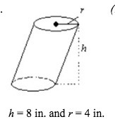 FInd the volume of the cylinder in terms of Pi.-example-1