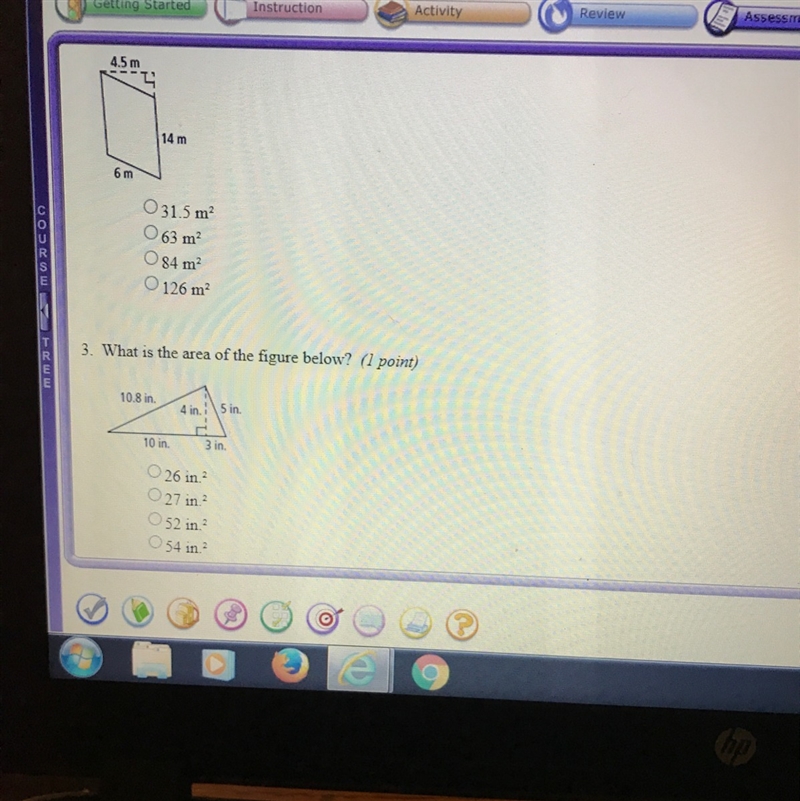 What is the area of the 2 figures below ?-example-1