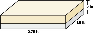 The figure shows a gas tank in the form of a rectangular prism that is 40% full. How-example-1