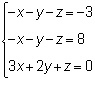 What is the determinant of the coefficient matrix of the system –11 –2 0 55-example-1