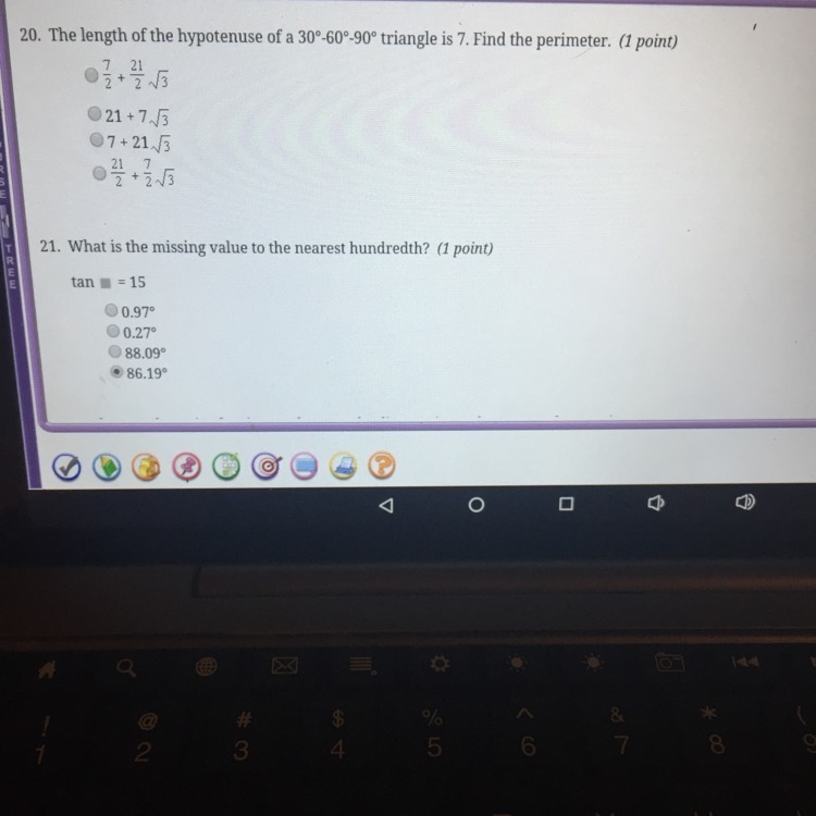 Need help on number 20 please and thank you-example-1