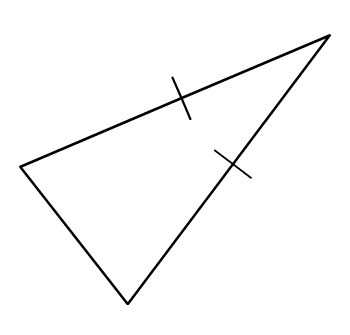 Which terms accurately classify this triangle? CHOOSE EXACTLY TWO  ANSWERS that are-example-1