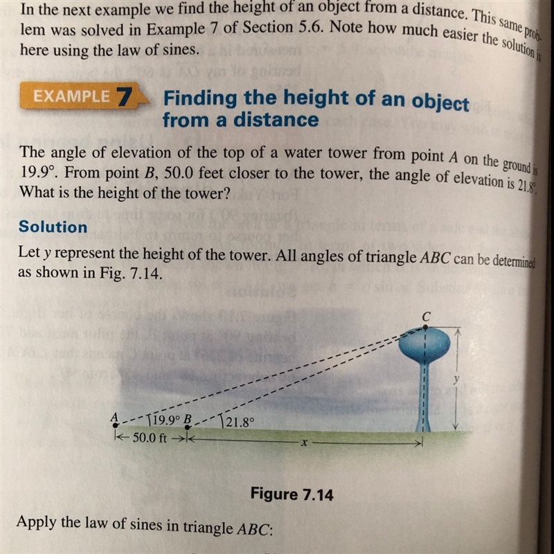 The height of an object from a distance-example-1