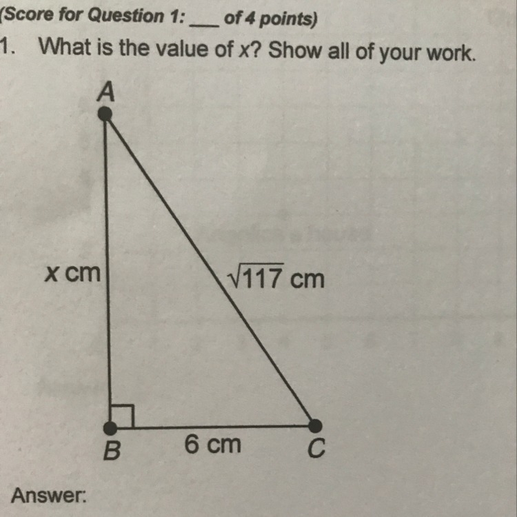 What if the value of x? show all work-example-1