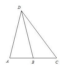 Find the length of AB , given that DB is a median of the triangle and AC = 24.-example-1