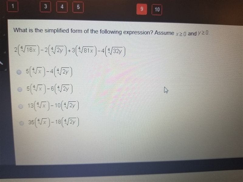 What is the simplified form of the expression?-example-1