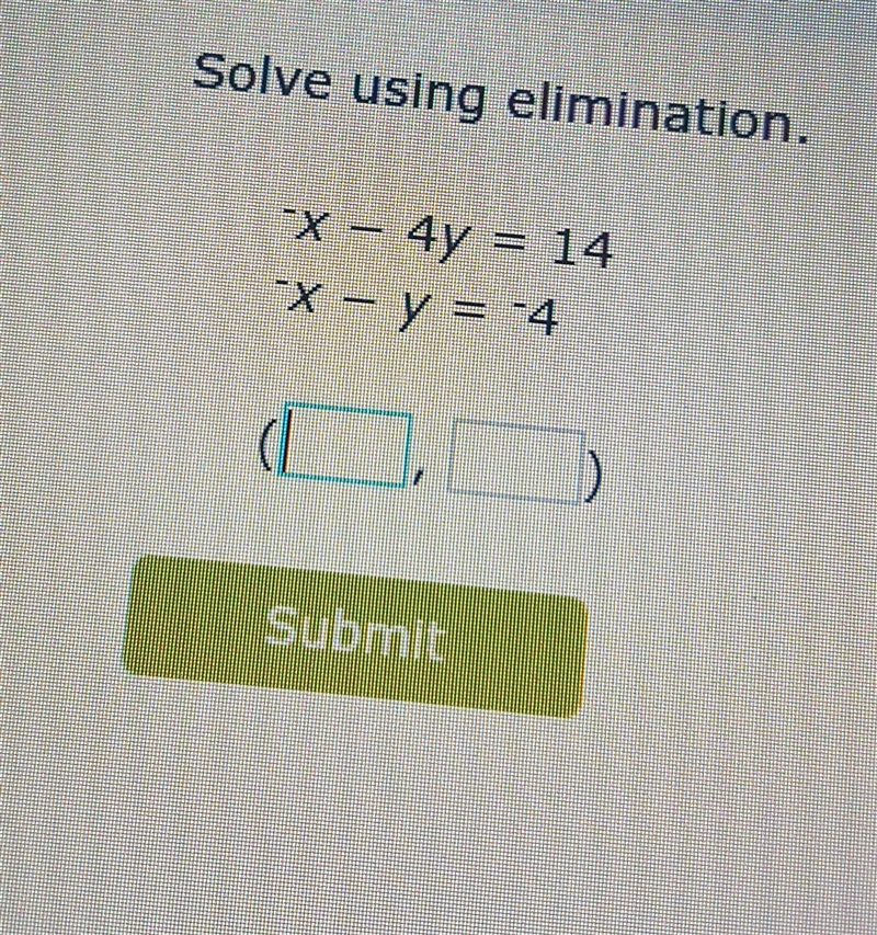 Solve this using elimination-example-1