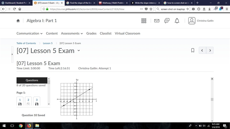 Write the slope-intercept form of the equation for the line.-example-1