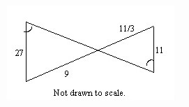 Which theorem or postulate proves the two triangles are similar? A. SAS Theorem B-example-1