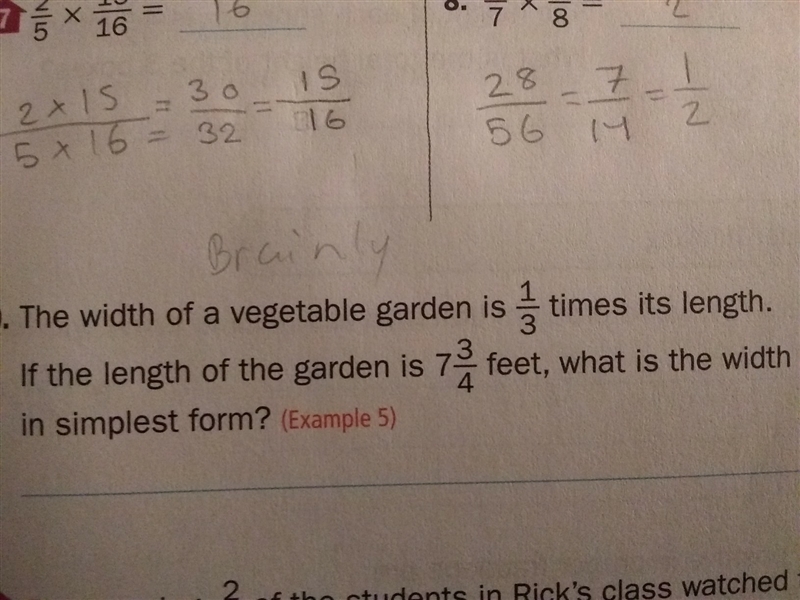 the width of a vegetable garden is 1/3 its length. If the length of the garden is-example-1