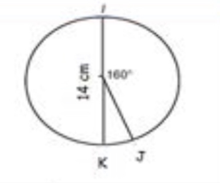 Determine the arc length of IJ. Round your answer to two decimal places.-example-1