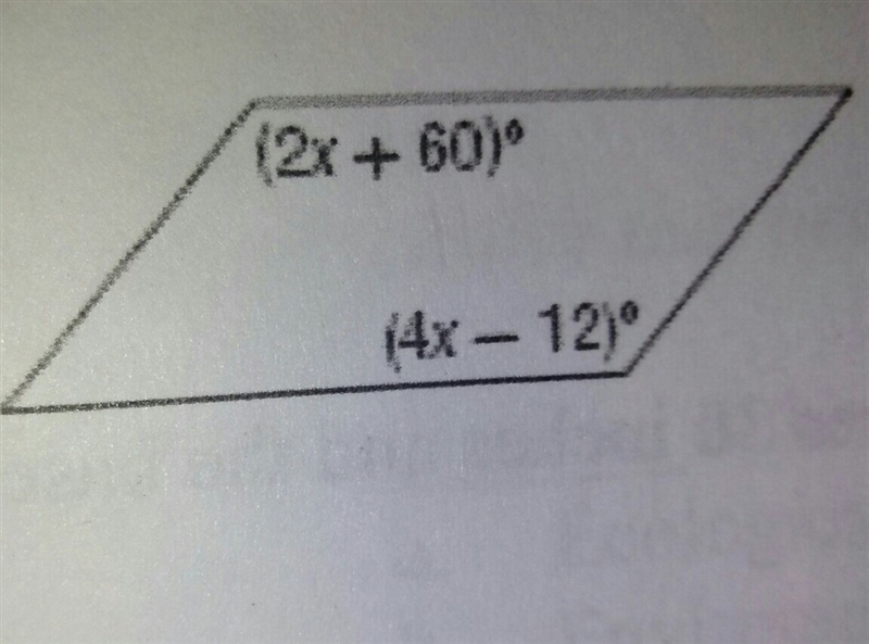 Find the value of x so that this quadrilateral is a parrallelogram-example-1