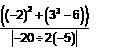 Simplify by using the order of operations-example-1