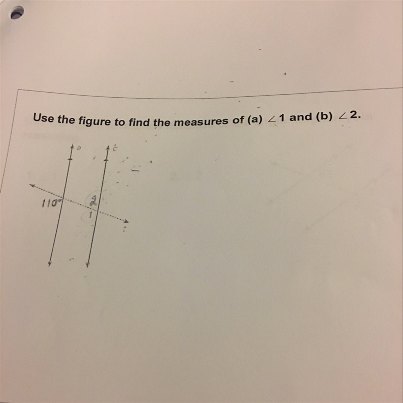 Use the figure to find the measures of a and b thank you-example-1