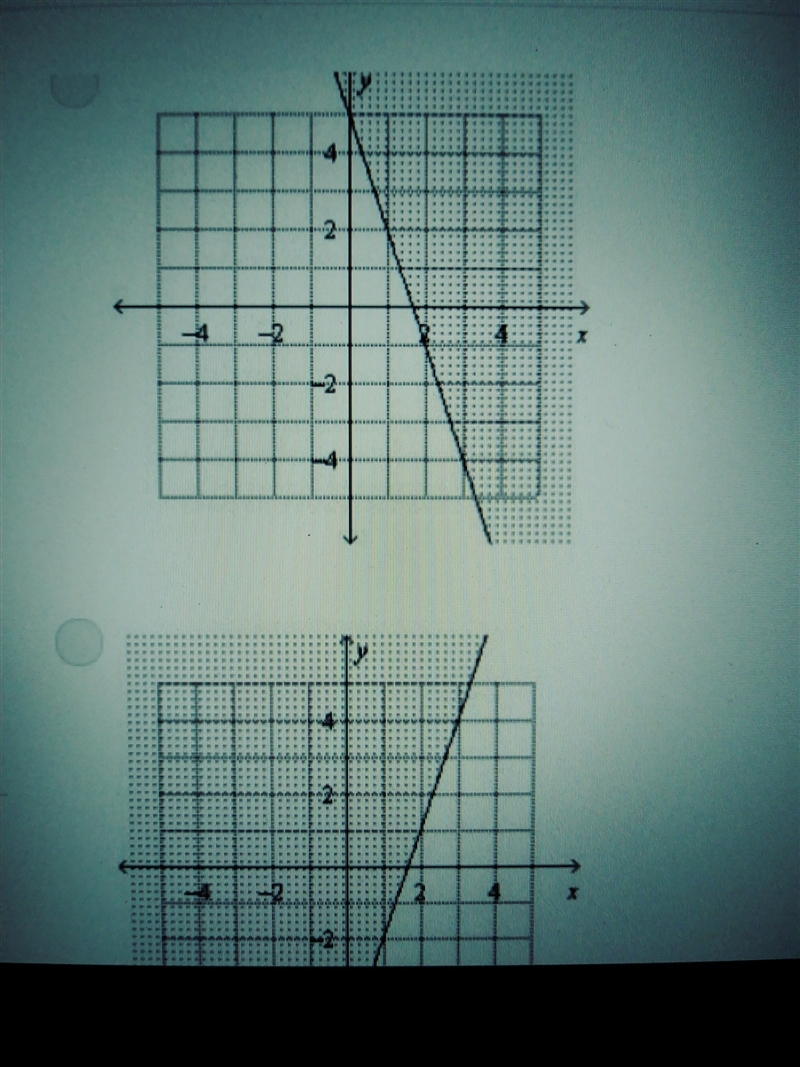 Q. # 17 Graph the inequality on a coordinate plane.. - y < 3x - 5-example-1