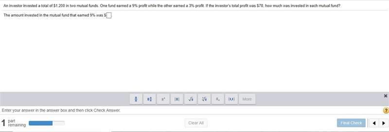 Plz help (This is the whole problem it says "one part remaining")-example-1