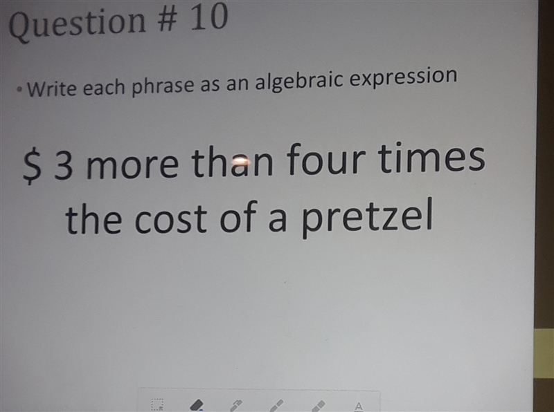 You have to write this phrase as an algebraic expression-example-1