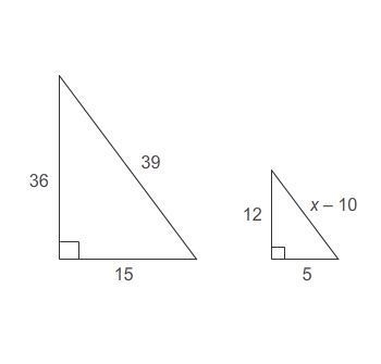 I need some help finding X in similar triangles (See pictures of problems)(98pts)-example-2