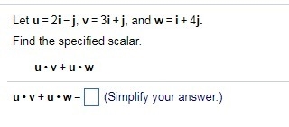 Q7 Q10.) Find the specified scalar.-example-1