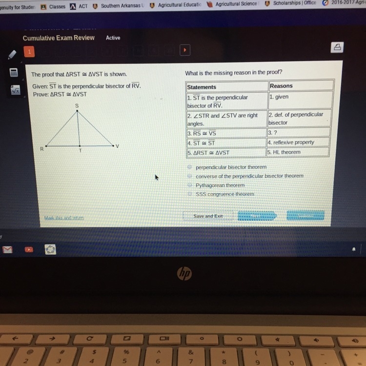 What is the missing reason in the proof?-example-1