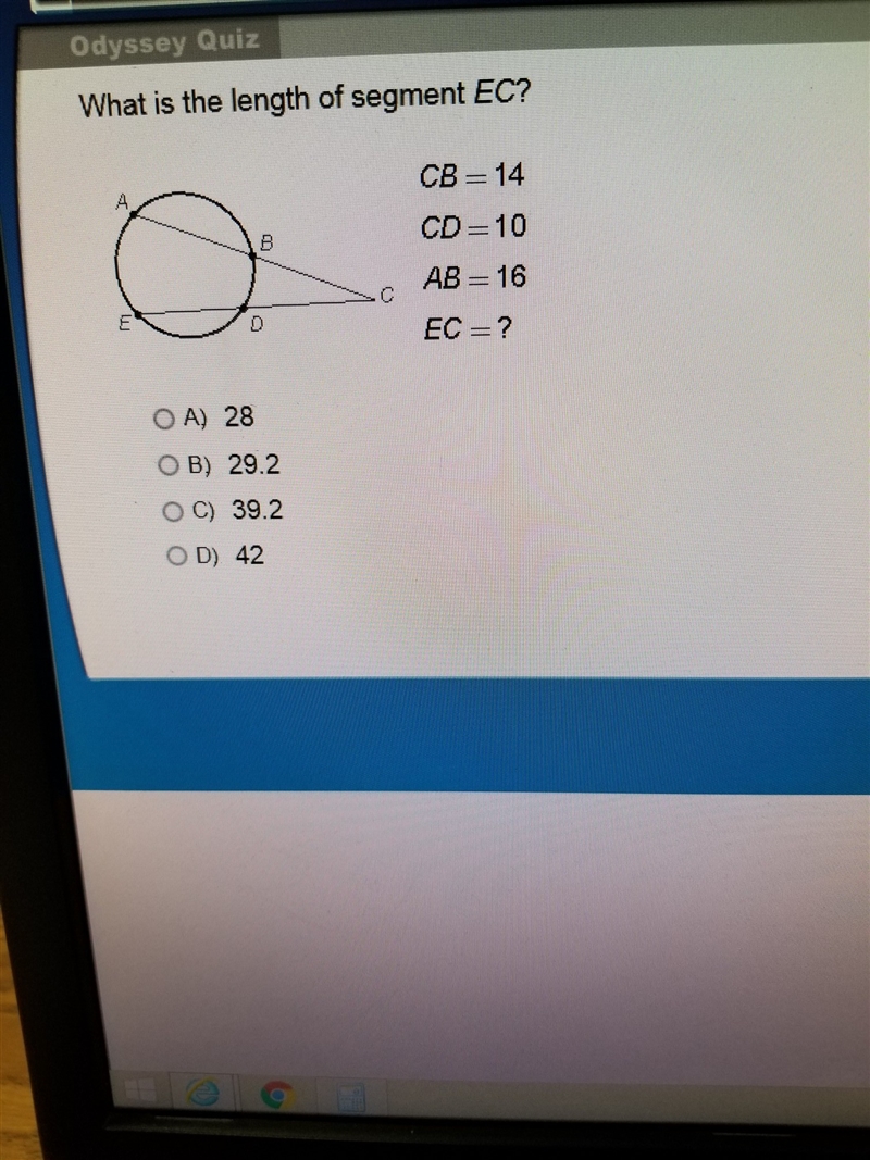 What is the length of segment EC?-example-1