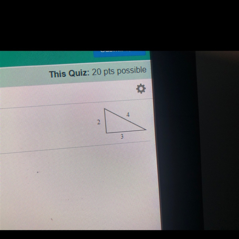 Is this triangle a right triangle?-example-1