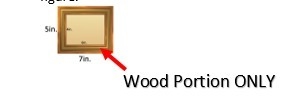 3) Find the area of JUST the wood portion of the frame. This is called a composite-example-1