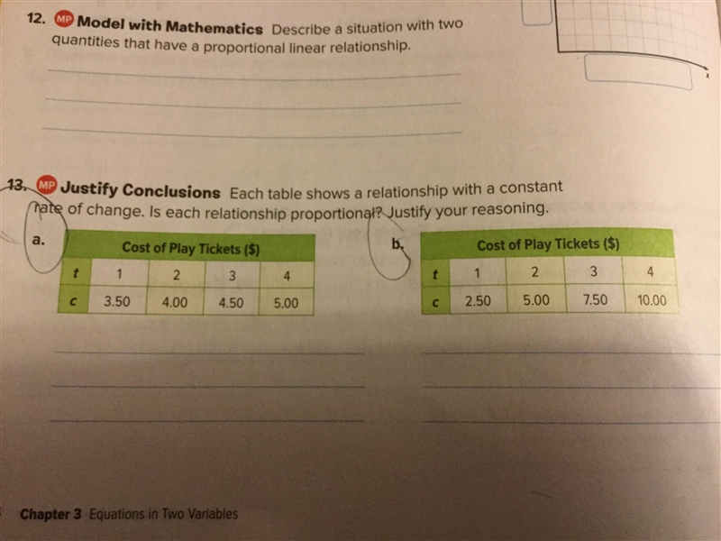 HELLLLLLP Each table shows a relationship with a constant rate of change (slope). Is-example-1