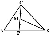 In △ABC, point P∈ AB is so that AP:BP=1:3 and point M is the midpoint of segment CP-example-1