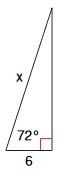 What is the value of x in the triangle? Round your final answer to the nearest hundredth-example-1