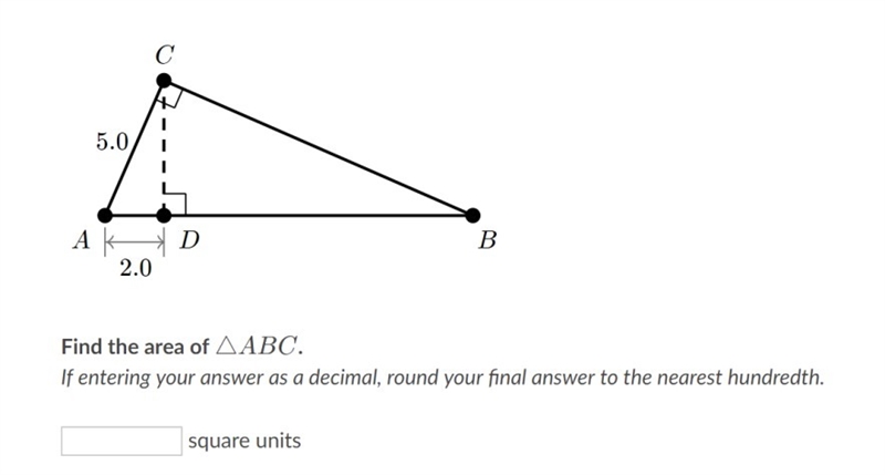 My friend needed help with this and I found the height through the theorem but can-example-1