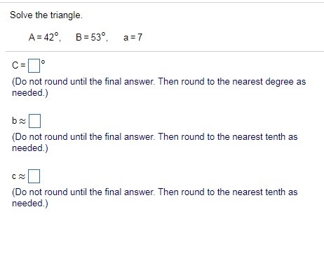 QF Q8.) Solve the triangle.-example-1