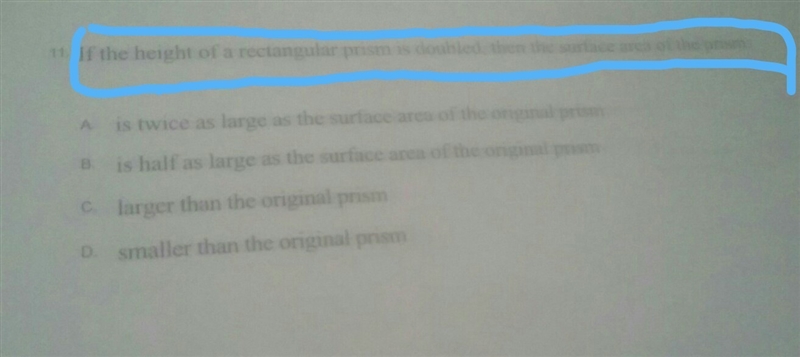 if the height of a rectangular prism is doubled then the surface area of the prism-example-1