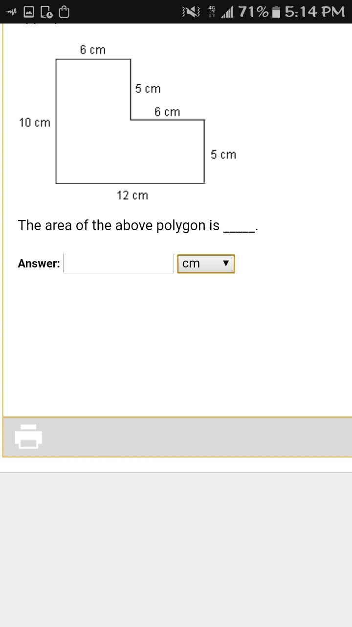 The area of the above polygon is ? the answer is not 44-example-1