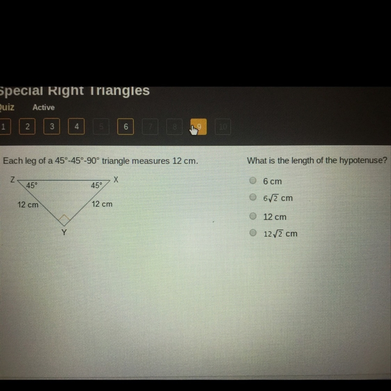 Please help me I think the answer is 12 cm .-example-1