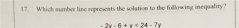 - 2y - 6+ y < 24 - 7y-example-1