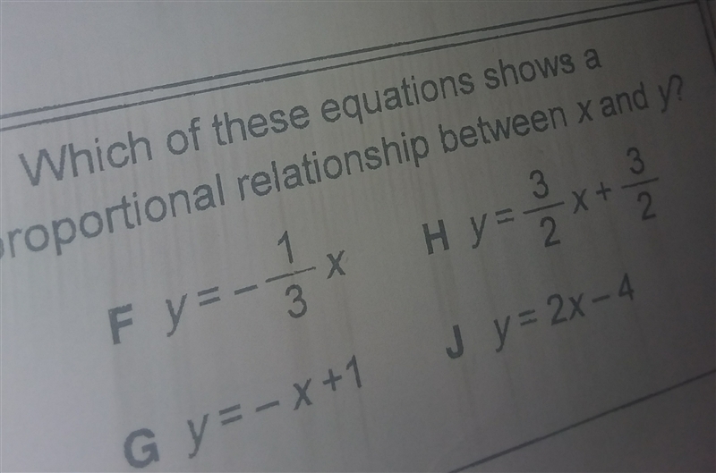 Is y=-x+1 a proportional relationship between x and y ??-example-1