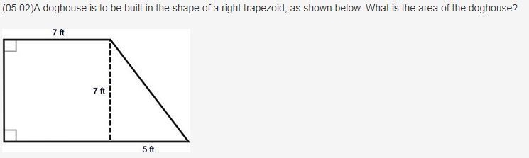 A doghouse is to be built in the shape of a right trapezoid, as shown below. What-example-1