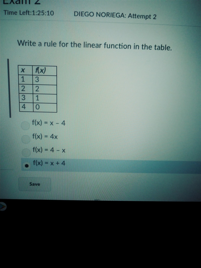 Q # 11 write the rule for the linear-example-1