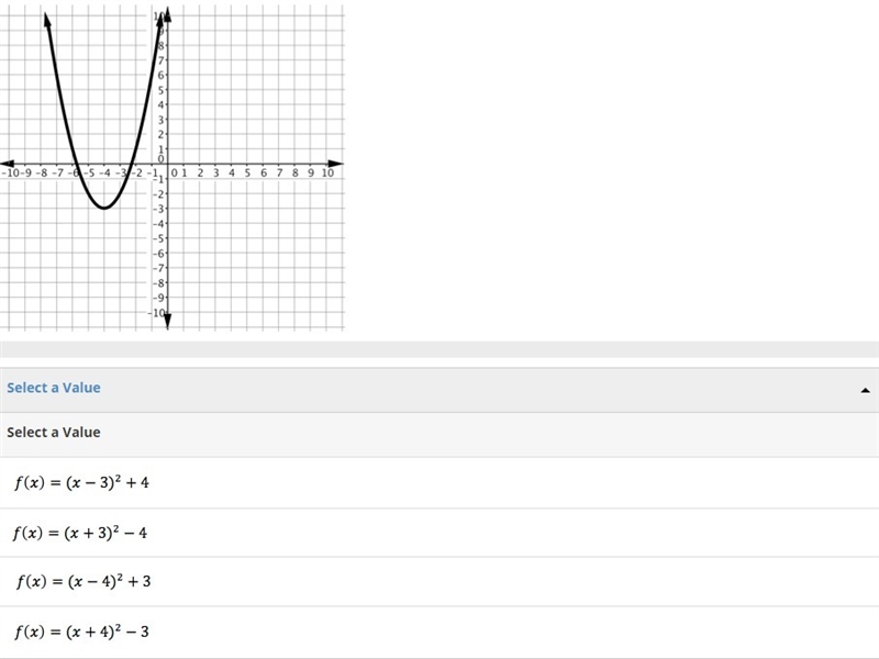 Select the quadratic function that corresponds to each graph below-example-2