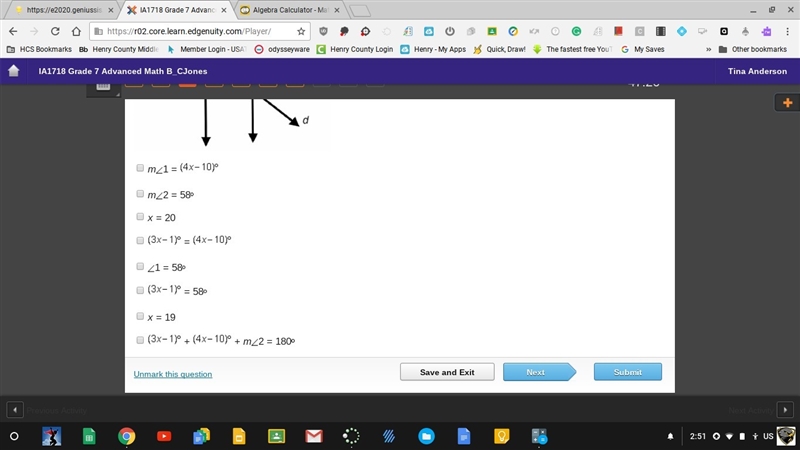 What must be true for lines a and b to be parallel lines? Check all that apply.-example-1