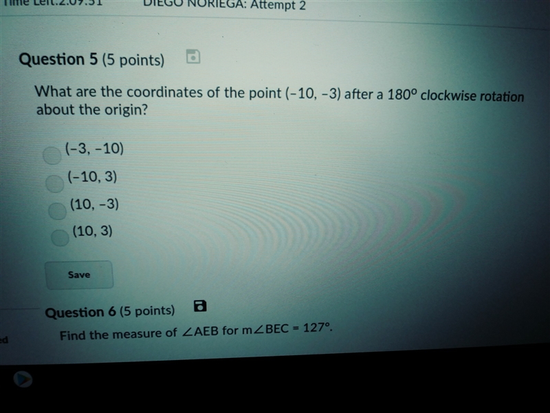 Q 5 please whats are the coordinates-example-1